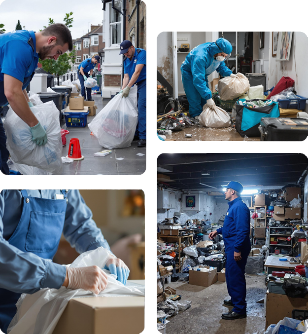 collage of house clearance images