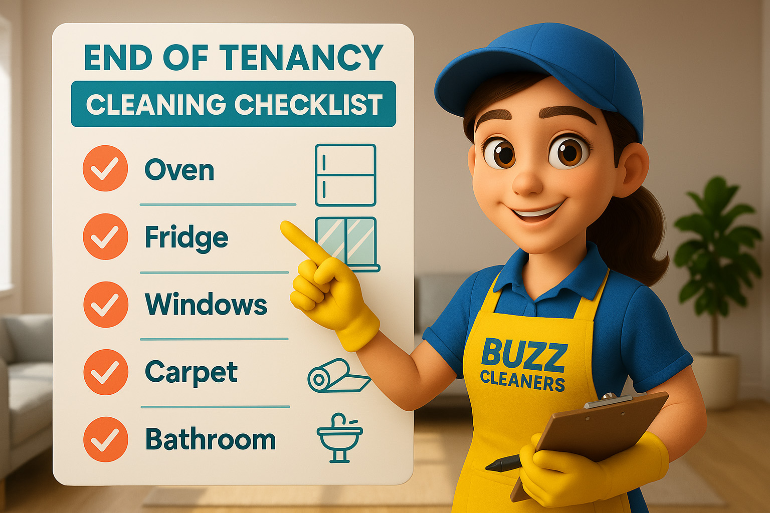 end of tenancy cleaning cheklist